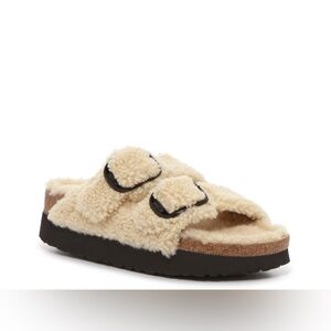 Papillio By Birkenstock Arizona Big Buckle Shearling Platform Sandal